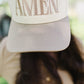 AMEN Trucker Hat: BEIGE