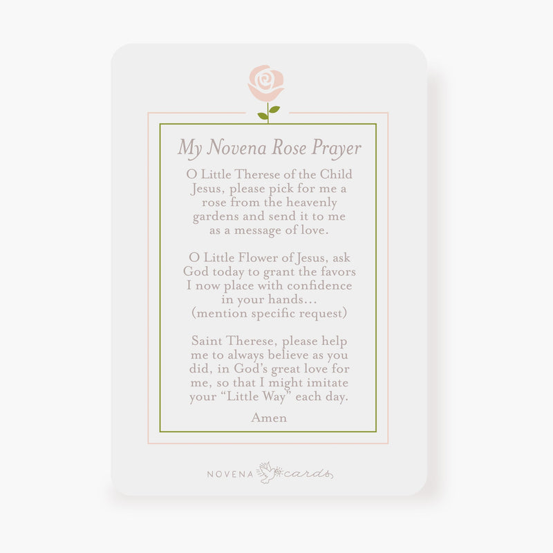 St. Thérèse Prayer Card – Novena Rose Prayer - Shepherd Me Shop
