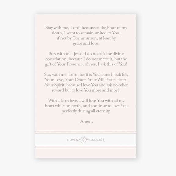 Stay With Me, Lord Prayer Card - Shepherd Me Shop