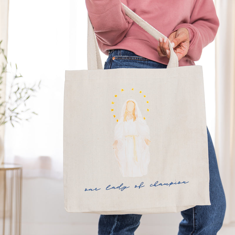 Our Lady of Champion Tote Bag