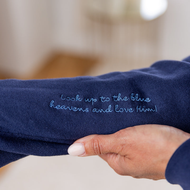 The Elizabeth Catholic Crewneck Sweatshirt – Inspired by St. Elizabeth Ann Seton: Navy