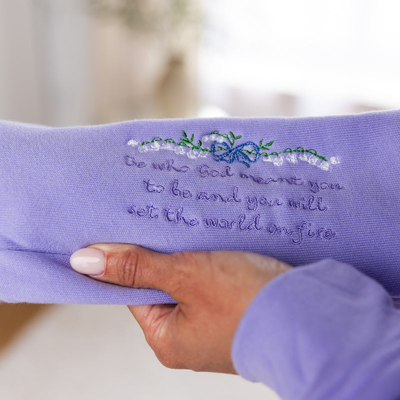 The Catherine Catholic Hooded Sweatshirt – Inspired by St. Catherine of Siena: Lavender