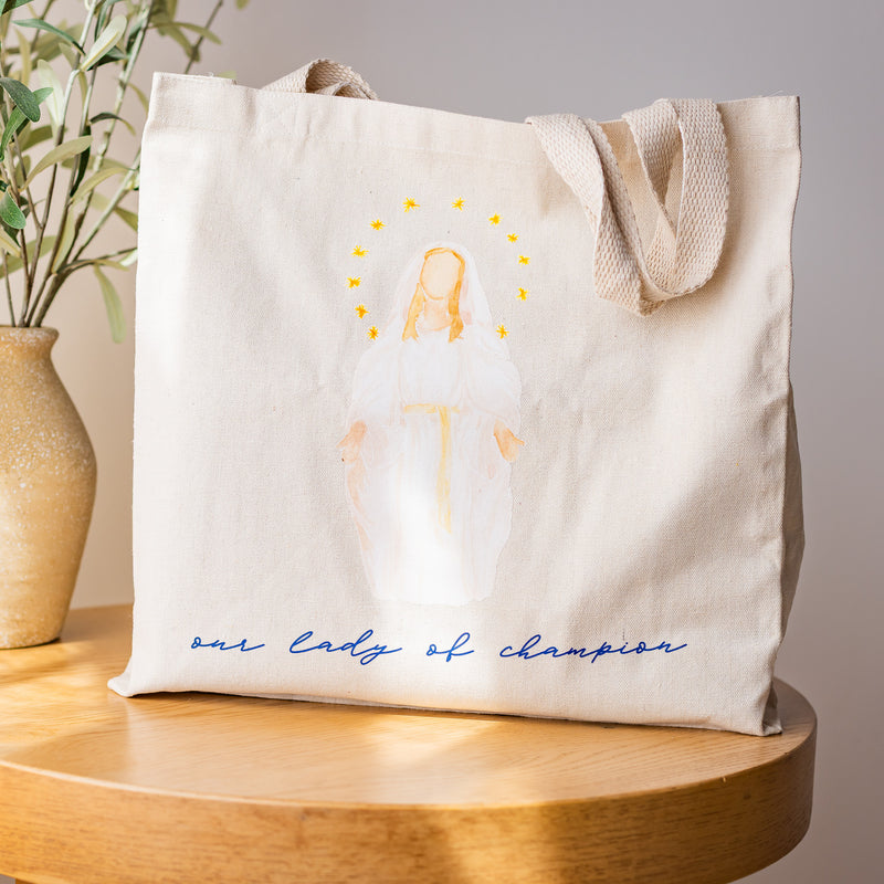 Our Lady of Champion Tote Bag
