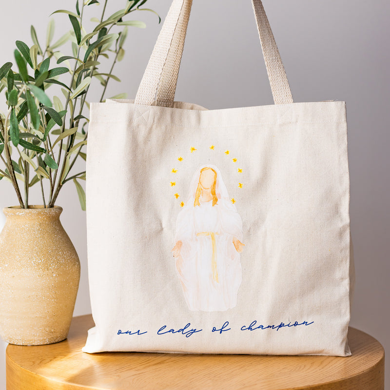 Our Lady of Champion Tote Bag